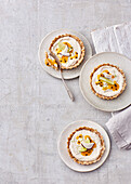 Vegan 'Cheesecake' Tartelettes with Coconut and Passion Fruit