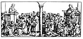 The reformation, woodcut