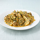 Pork with fennel and mustard