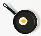 Fried egg in a frying pan