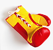 Red and yellow boxing glove