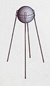Sputnik 1 satellite, illustration