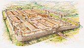 Roman villa, illustration