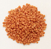 Pile of red lentils