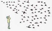 Birdwatcher, illustration