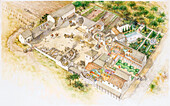 Roman frontier fort, illustration