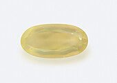 Yellow faceted prehnite