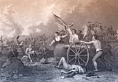 Molly Pitcher at the Battle of Monmouth, 1778