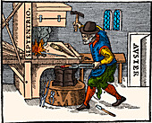 Blacksmith, De Magnete, 1600