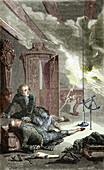 Georg Richmann's death during experiment, 1753