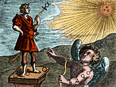 Alchemical treatise, 17 th century illustration