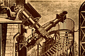 Equatorial telescope, Paris Observatory, 1883