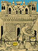 Cheese maker, medieval tradesman