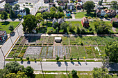 Urban farm, Detroit, Michigan, USA