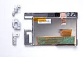Screen and button panels for hard disc drive
