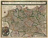 Map of Germany, 17th century