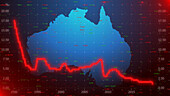 Australian interest rates and inflation, illustration