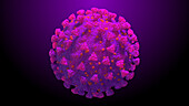 Covid-19 virus particle, illustration