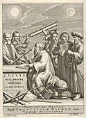 Six Astronomers, 17th century illustration