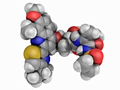 Simeprevir, molecular model