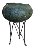 Bronze cauldron and tripod, Delphi