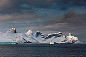 Rock formation along the Lemaire channel, Antarctica