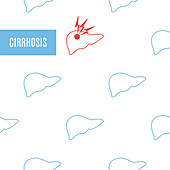 Cirrhosis, conceptual illustration
