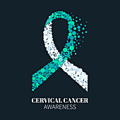 Cervical cancer, conceptual illustration