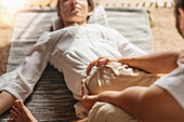 Thai lower back massage