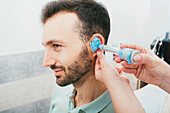 Taking impression for hearing aid mould