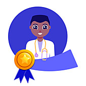 Doctor award, conceptual illustration