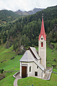 Kirche in Rabenstein, Südtirol, Italien