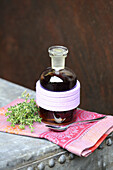 Homemade thyme tincture (for colds)
