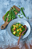 Indian potatoes with peas
