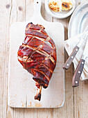 Grilled leg of suckling pig