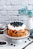 Blueberry and lavender cake