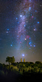 Winter Milky Way over Middle Age gallows, Portugal