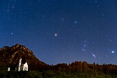 Orion Constellation and Neuschwanstein Castle, Germany