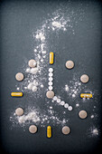 Time-release medication, conceptual image