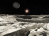 Callisto's surface, illustration