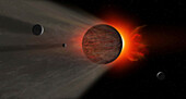 Exoplanet HD 209458 b, illustration