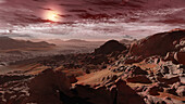 Exoplanet Proxima Centauri b, illustration