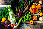 Winterliches Obst und Gemüse