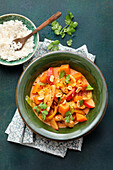 Asiatisches Hähnchen-Kürbis-Curry