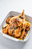 Roasted chicken with lemon, garlic and sage