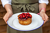 Truthahn-Pie mit Cranberries