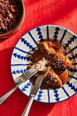 Pollo con Mole Poblano - chicken in chocolate sauce from Mexico