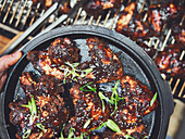 Oriental BBQ chicken wings