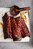 Spareribs with spicy marinade