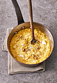 Pumpkin and goat cheese risotto